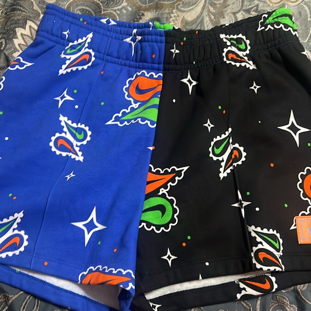 Nike Gel Trend Fleece Royal Blue Hoodie&Shorts - Picture 3 of 6